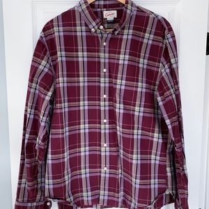 Lands’ End Canvas Men’s Plaid Shirt